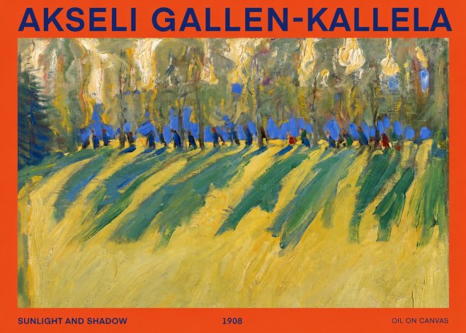 Akseli Gallen-Kallela Sunlit Field and Trees No3 - Poster