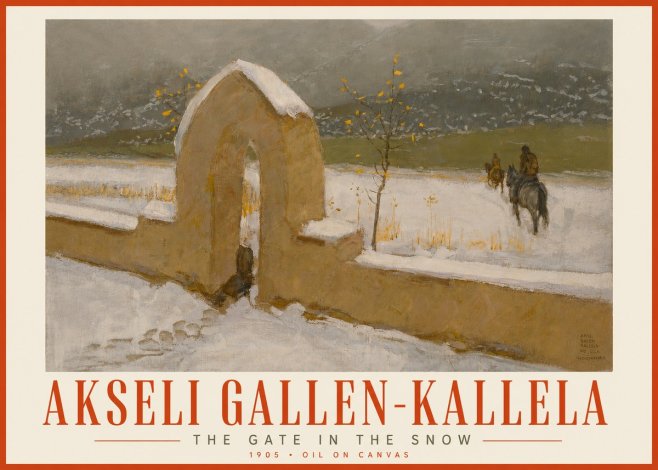 Akseli Gallen-Kallela The Gate in the Snow No4 - Poster
