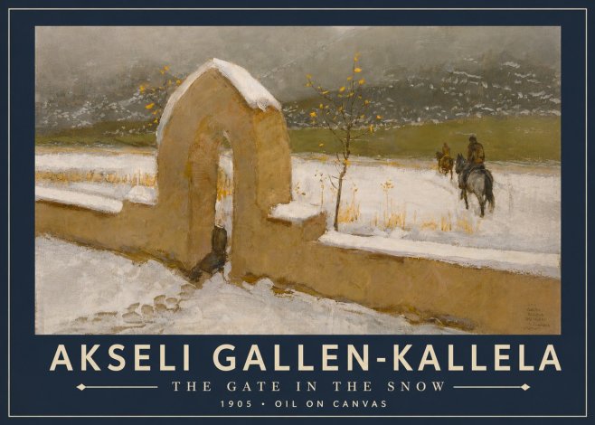 Akseli Gallen-Kallela The Gate in the Snow No5 - Poster