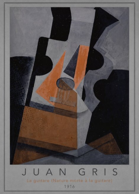 Juan Gris La Guitare (Nature Morte À La Guitare) No3 - Poster