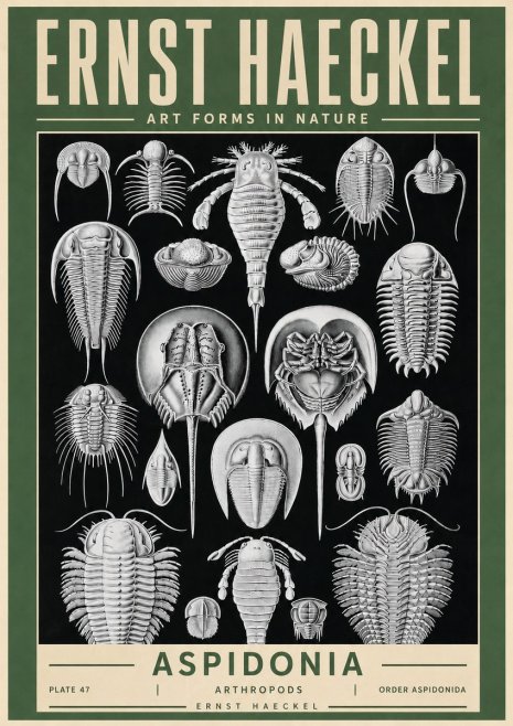Ernst Haeckel Aspidonia No4 - Poster