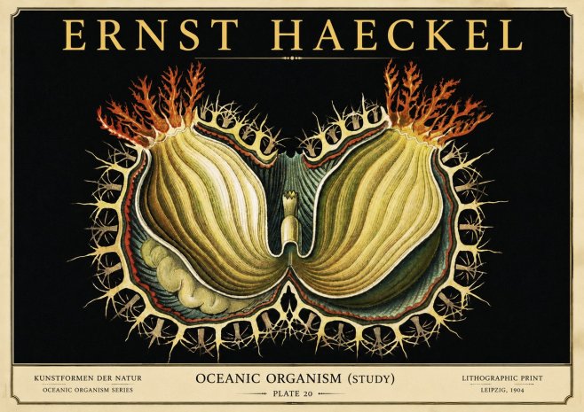 Ernst Haeckel Nature's Architecture No6 - Poster