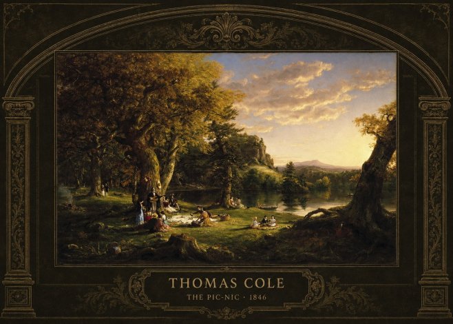 Thomas Cole The Pic-nic I No4 - Poster