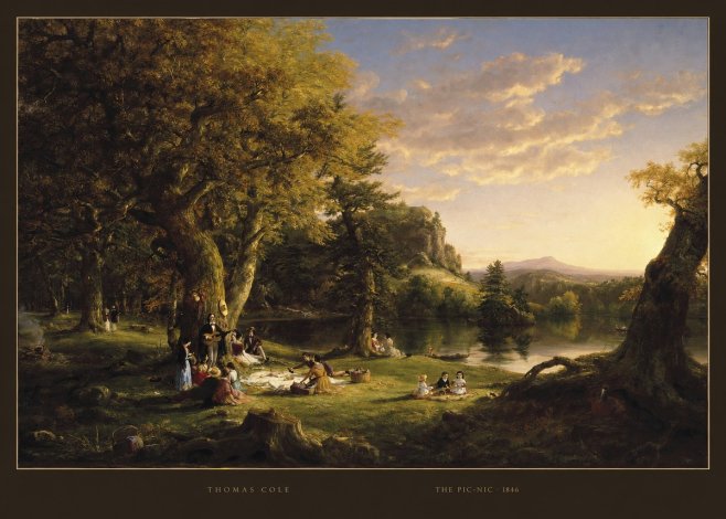 Thomas Cole The Pic-nic I No6 - Poster