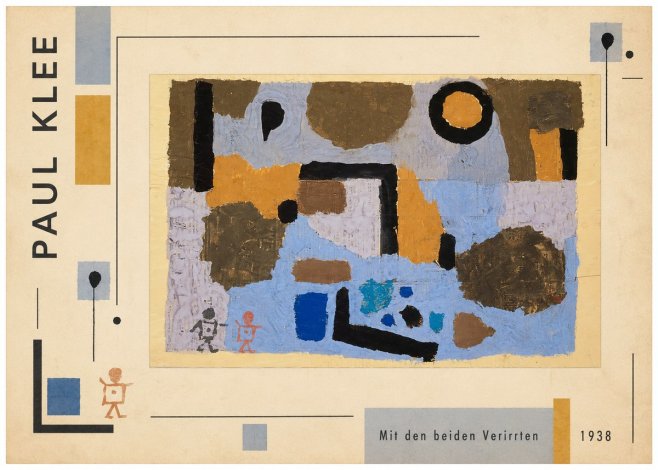 Paul Klee Mit Den Beiden Verirrten No2 - Poster