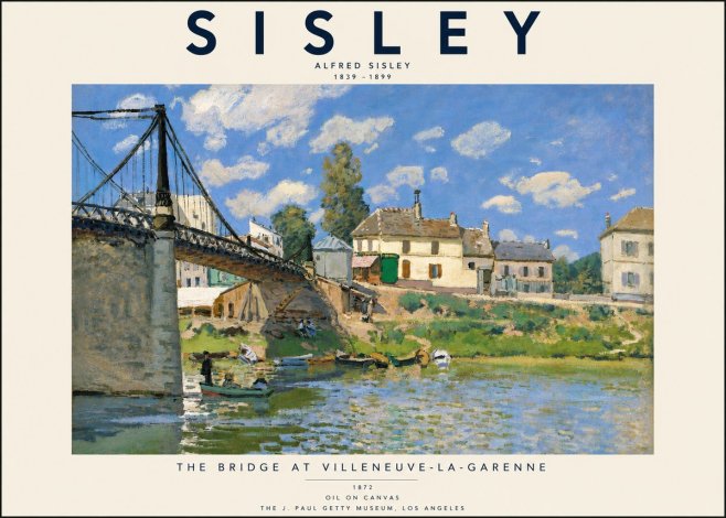 Sisley The Bridge at Villeneuve-la-garenne IV No4 - Poster