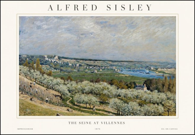 Sisley The Seine at Villennes No1 - Poster