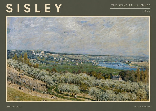 Sisley The Seine at Villennes No5 - Poster