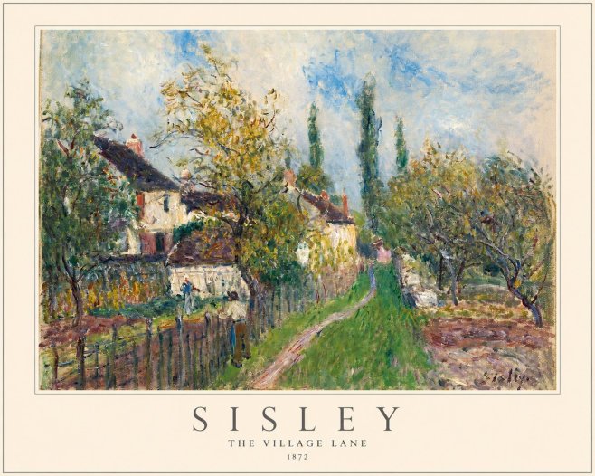 Sisley The Village Lane No1 - Poster
