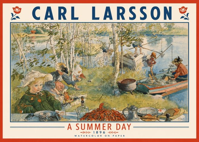 Carl Larsson A Summer Day No4 - Poster
