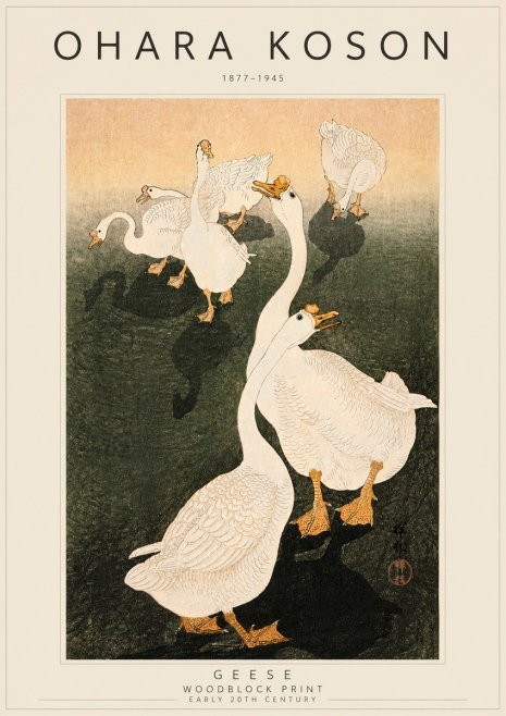 Ohara Koson Geese No4 - Poster