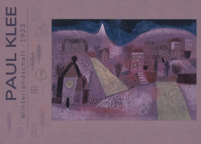 Paul Klee Winterlandschaft No2 - Poster