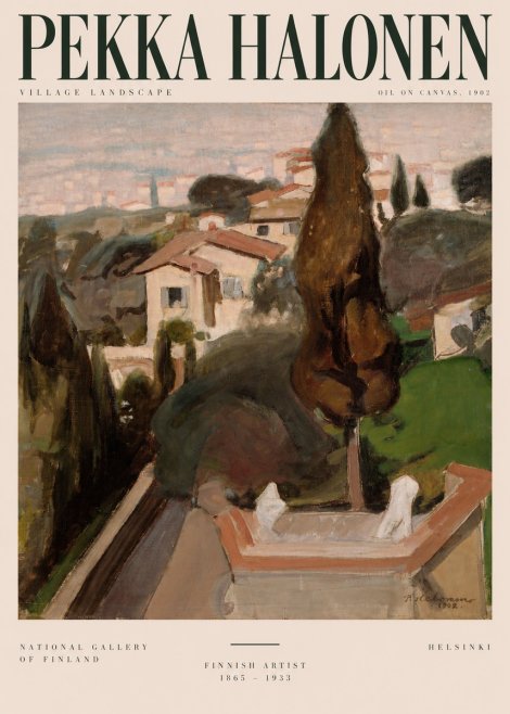 Pekka Halonen Village Landscape No4 - Poster