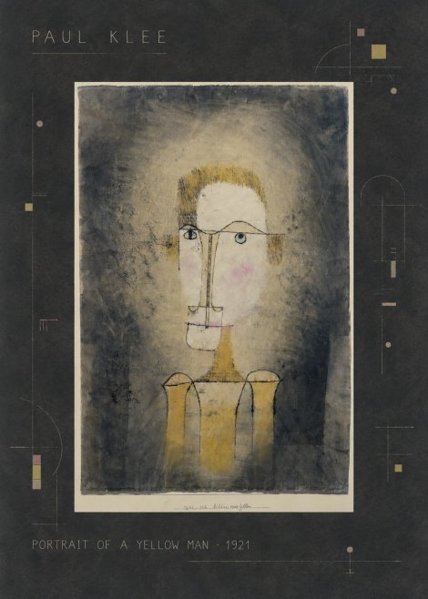 Paul Klee Portrait of a Yellow Man No2 - Poster
