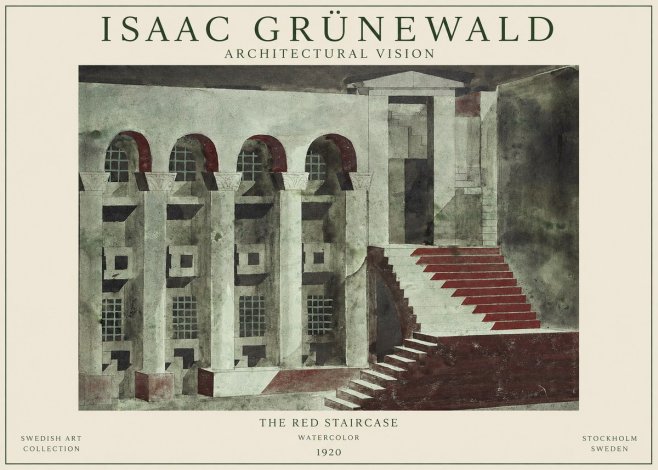 Isaac Grünewald The Steps of Silence No2 - Poster