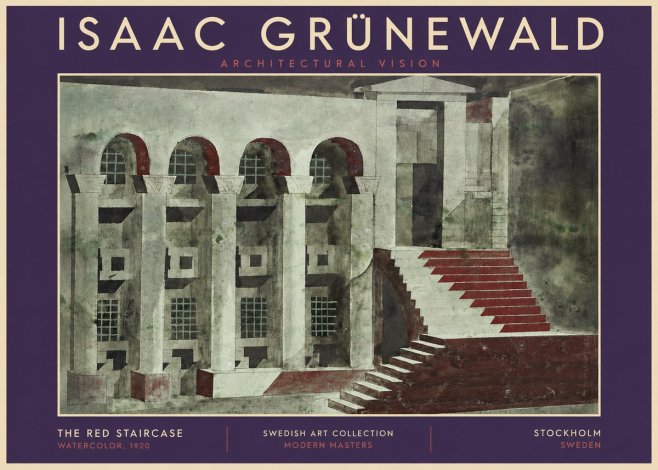 Isaac Grünewald The Steps of Silence No5 - Poster