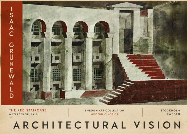 Isaac Grünewald The Steps of Silence No6 - Poster
