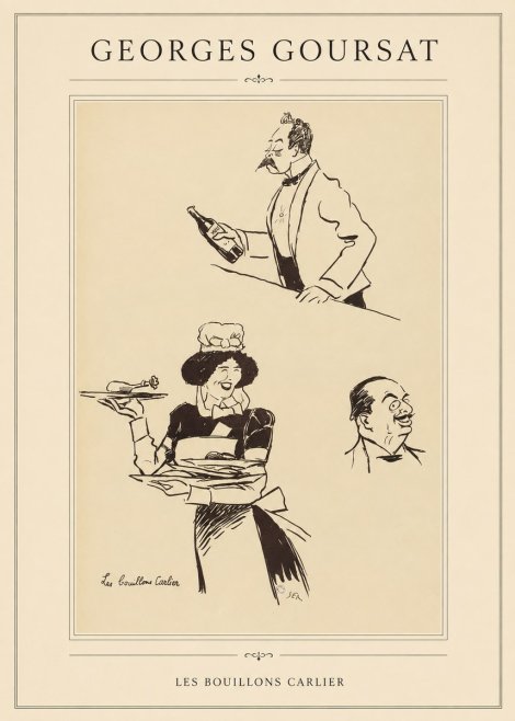 Georges Goursat Les Bouillons Carlier I No1 - Poster