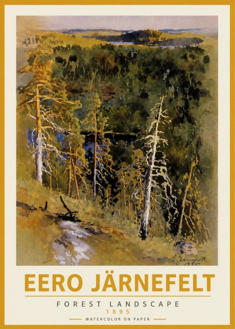 Eero Järnefelt Forest Landscape II No3 - Poster