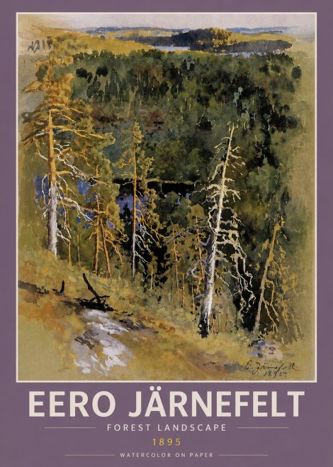 Eero Järnefelt Forest Landscape II No4 - Poster