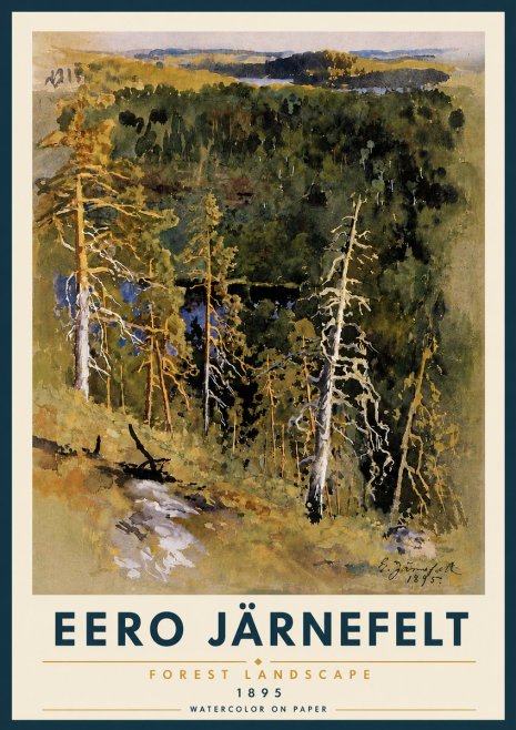 Eero Järnefelt Forest Landscape II No5 - Poster