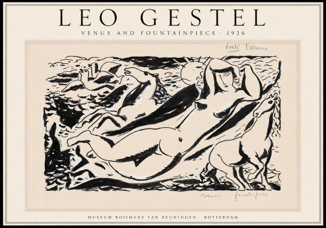 Leo Gestel Venus and Fountainpiece No1 - Poster