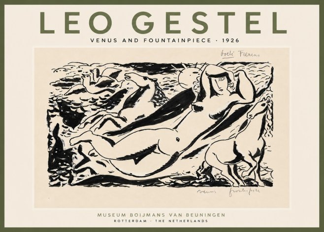 Leo Gestel Venus and Fountainpiece No6 - Poster