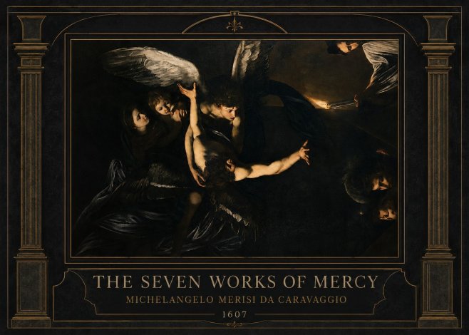 Michelangelo Merisi da Caravaggio The Seven Works of Mercy II No3 - Poster