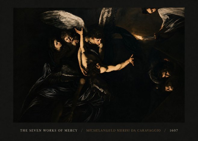 Michelangelo Merisi da Caravaggio The Seven Works of Mercy II No4 - Poster