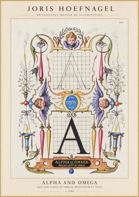 Joris Hoefnagel Alpha and Omega No1 - Poster