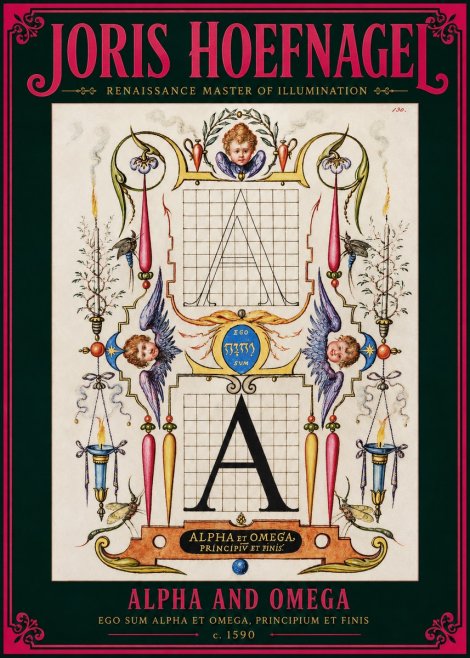 Joris Hoefnagel Alpha and Omega No2 - Poster