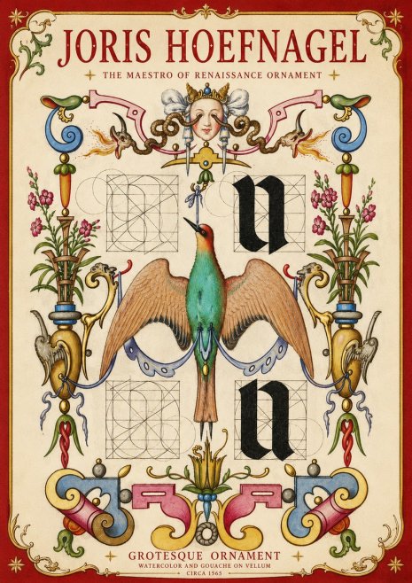 Joris Hoefnagel Grotesque Ornament No4 - Poster