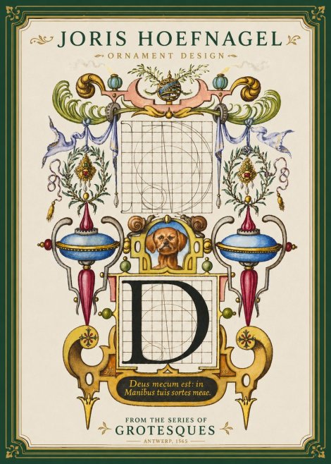 Joris Hoefnagel Illuminated Initial 'D' No4 - Poster