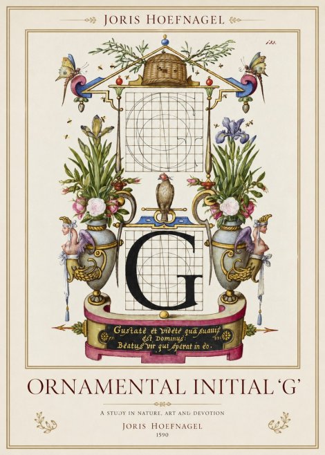 Joris Hoefnagel Ornamental Initial 'G' No1 - Poster
