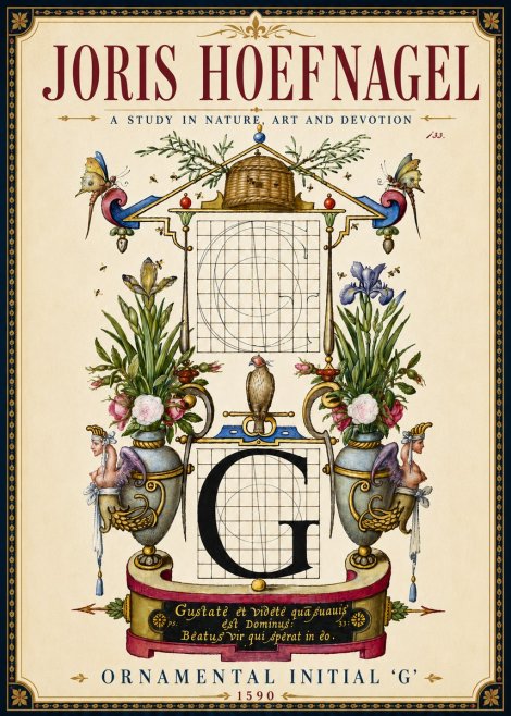 Joris Hoefnagel Ornamental Initial 'G' No6 - Poster