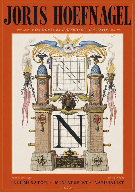 Joris Hoefnagel The Letter N No3 - Poster