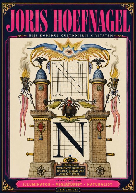 Joris Hoefnagel The Letter N No4 - Poster