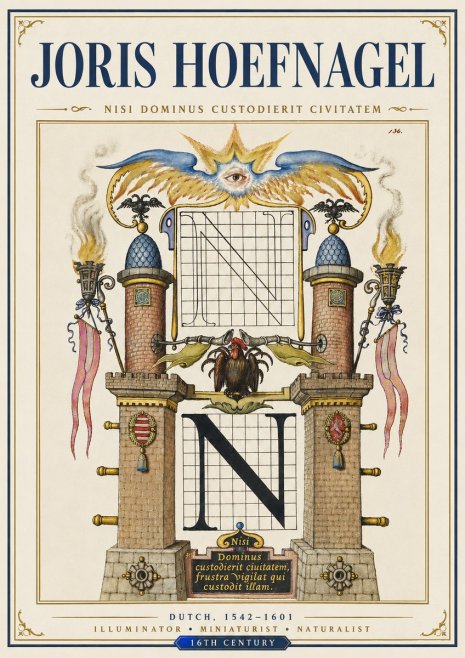 Joris Hoefnagel The Letter N No5 - Poster
