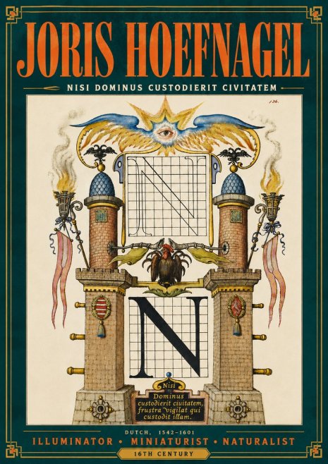 Joris Hoefnagel The Letter N No6 - Poster
