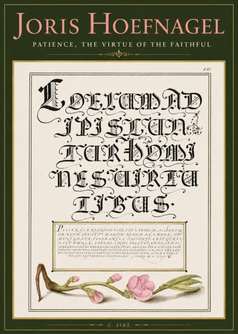 Joris Hoefnagel Calligraphic Alphabet from a Book of Lettering No5 - Poster