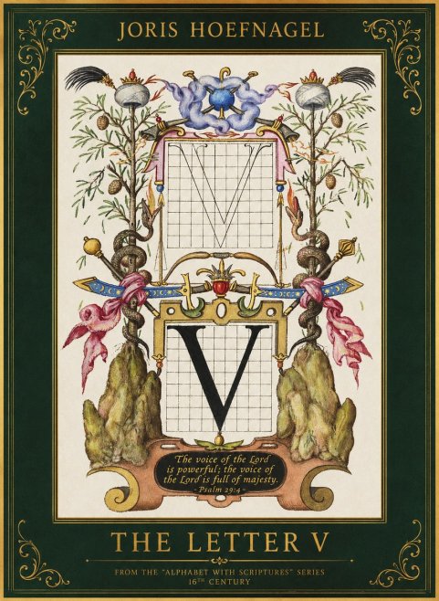 Joris Hoefnagel The Letter V No1 - Poster