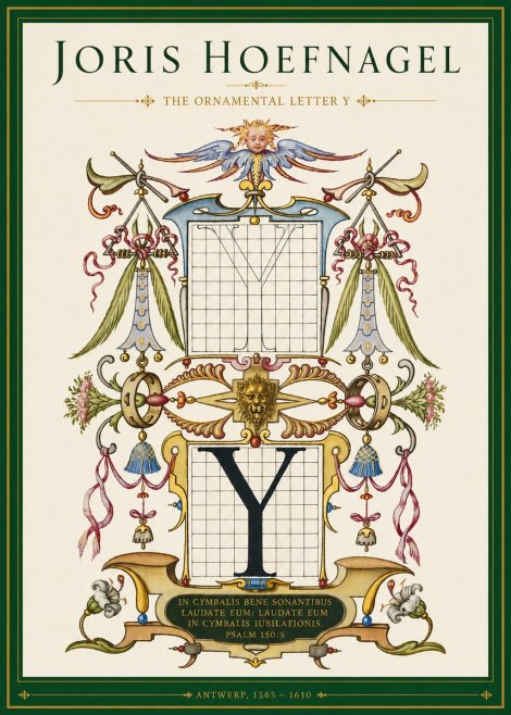 Joris Hoefnagel The Ornamental Letter Y No3 - Poster