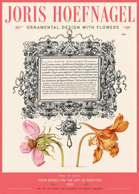 Joris Hoefnagel Ornament and Botanical Study No3 - Poster