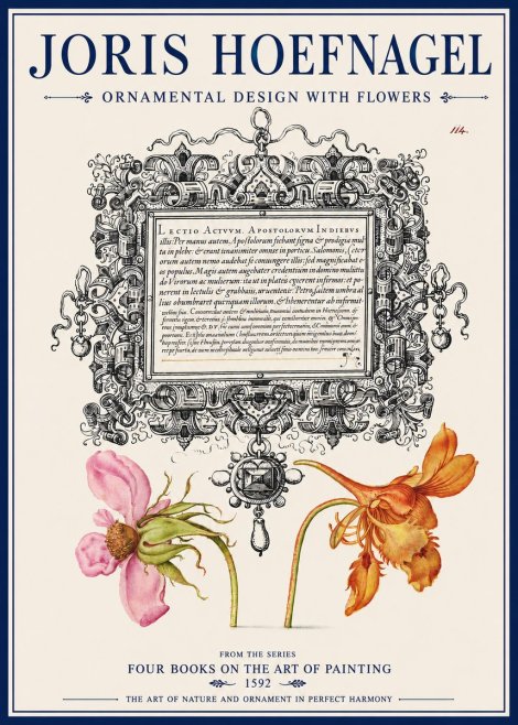 Joris Hoefnagel Ornament and Botanical Study No4 - Poster
