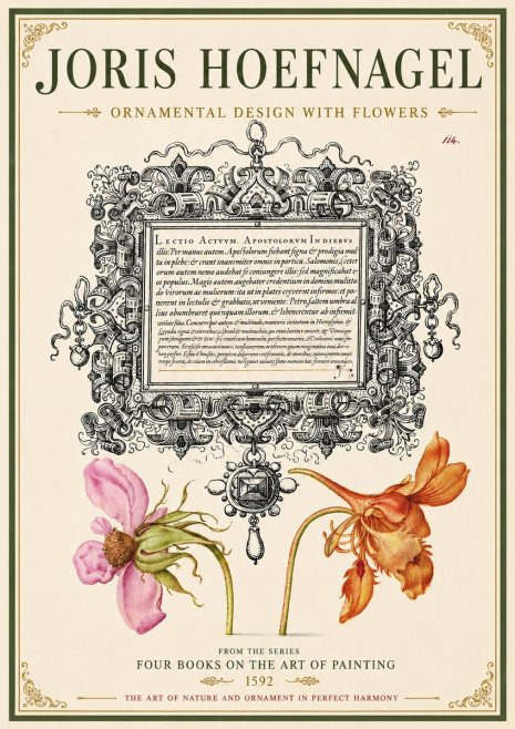 Joris Hoefnagel Ornament and Botanical Study No6 - Poster