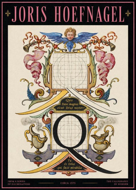 Joris Hoefnagel The Calligraphic Q No4 - Poster