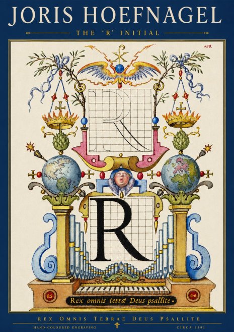 Joris Hoefnagel The 'R' Initial No3 - Poster