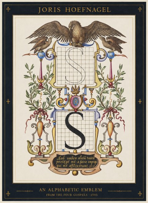 Joris Hoefnagel An Alphabetic Emblem from the Four Gospels No1 - Poster
