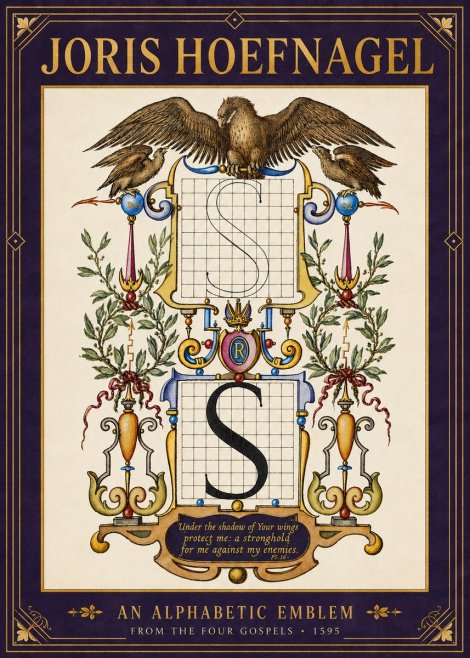 Joris Hoefnagel An Alphabetic Emblem from the Four Gospels No6 - Poster
