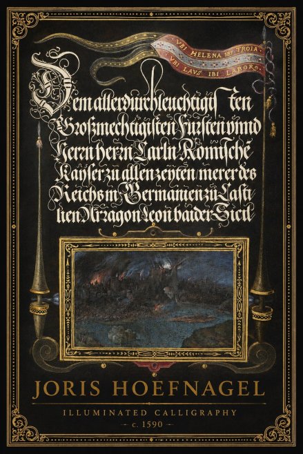 Joris Hoefnagel Illuminated Calligraphy No1 - Poster
